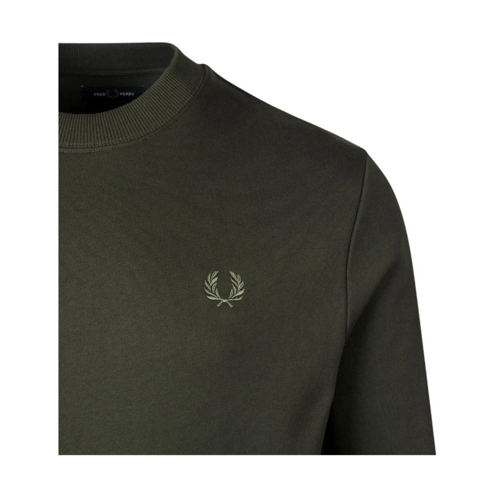 Fred Perry Stijlvolle Sweatshirt voor Mannen Green Heren