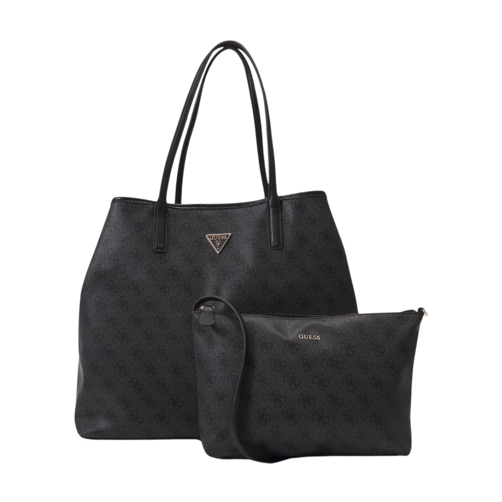 Guess 2in1 Eco PU Leren Shopper Victtoria Black Dames