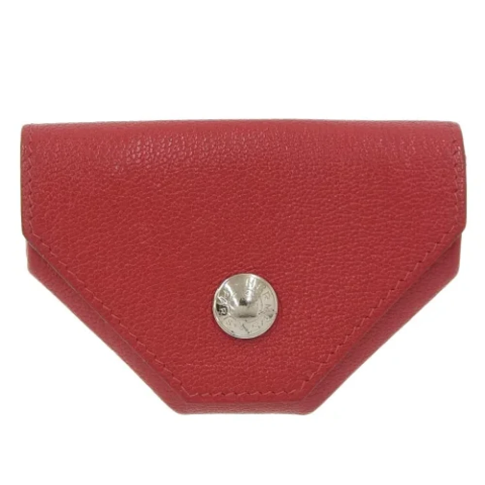Hermès Vintage Pre-owned Leather wallets Red Dames