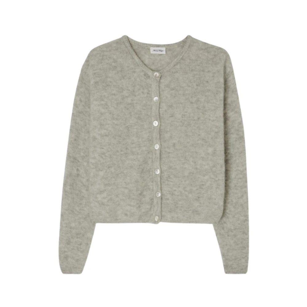 American Vintage Women's Gray Cardigan Vito19eh23 Light Grey - Cardigans - L - Knitwear