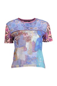 Light Blue Polyester Tops & T-Shirt