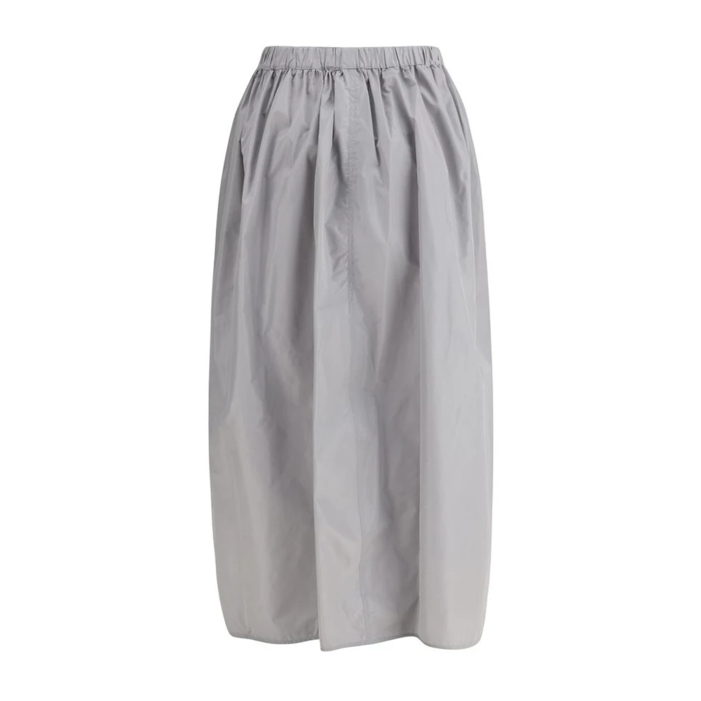 Fabiana Filippi Stijlvolle Trench Rok met Drupbescherming Gray Dames