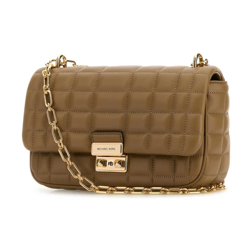 Michael Kors Tribeca lederen schoudertas Brown Dames