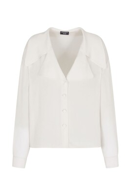 white-button-front-shirt
