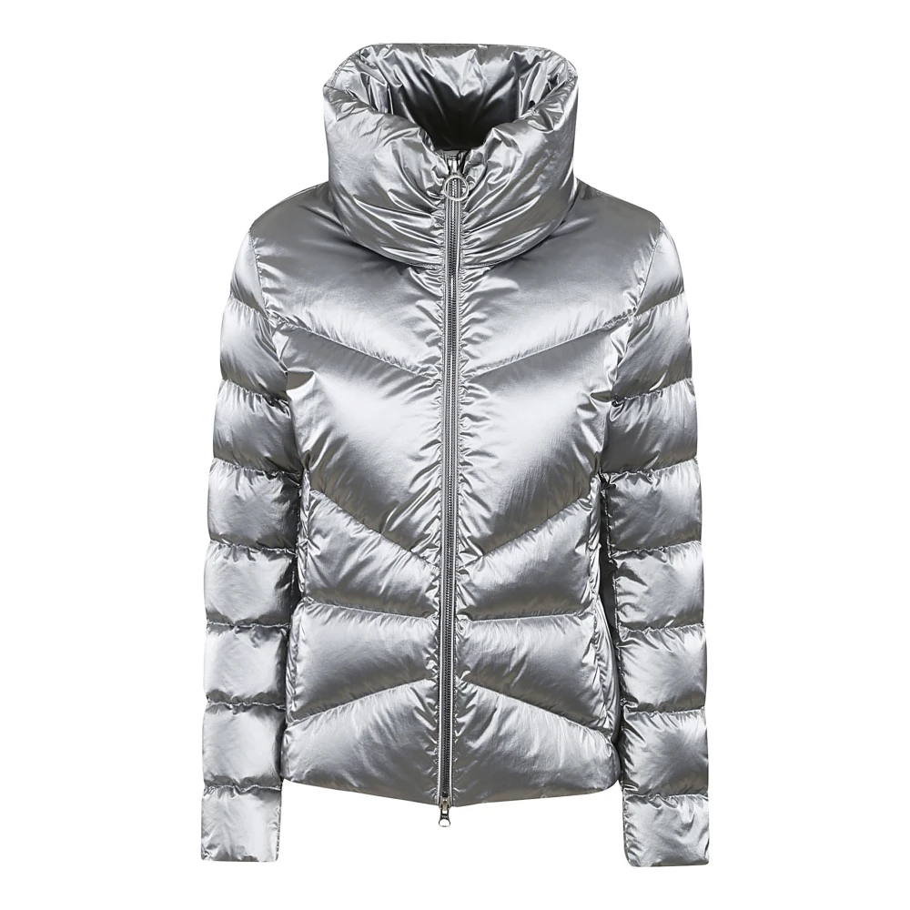 Colmar Grijze Bomberjack Nylon Parelvormig Gray Dames