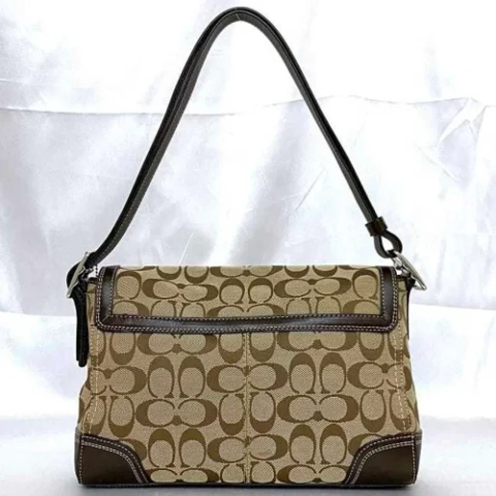 Coach Pre-owned Canvas shoulder-bags Brown Dames