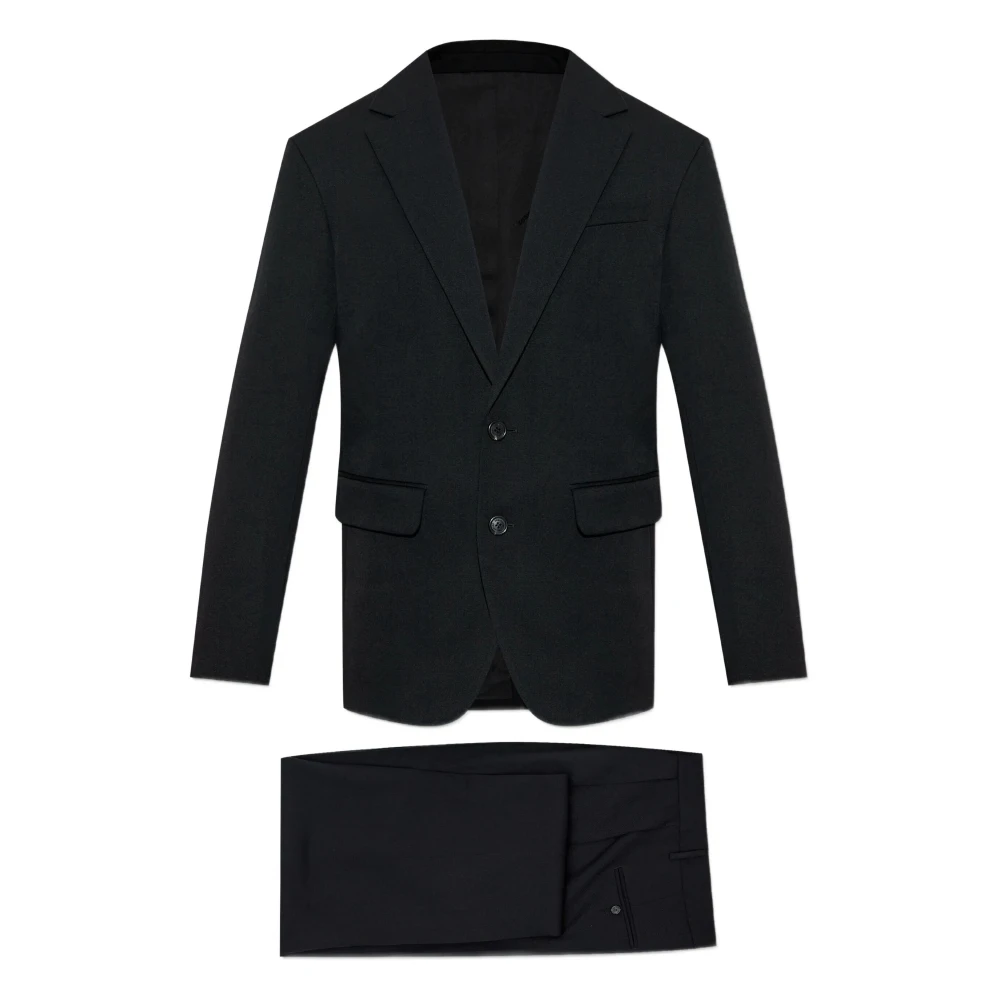 Dsquared2 Men's Black Single Breasted Suits, 2XL, Elegant Dress 900C