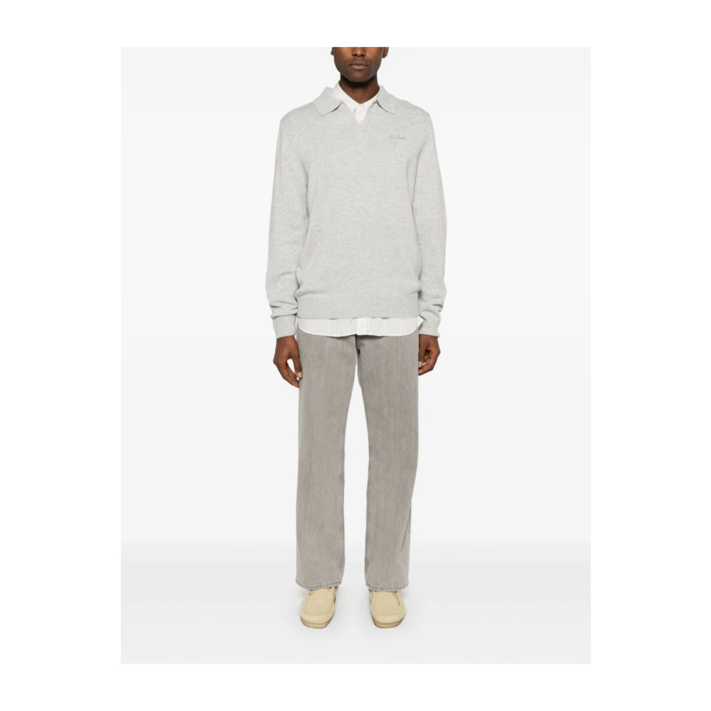 MC2 Saint Barth Grijze Trui Aw24 Gray Heren