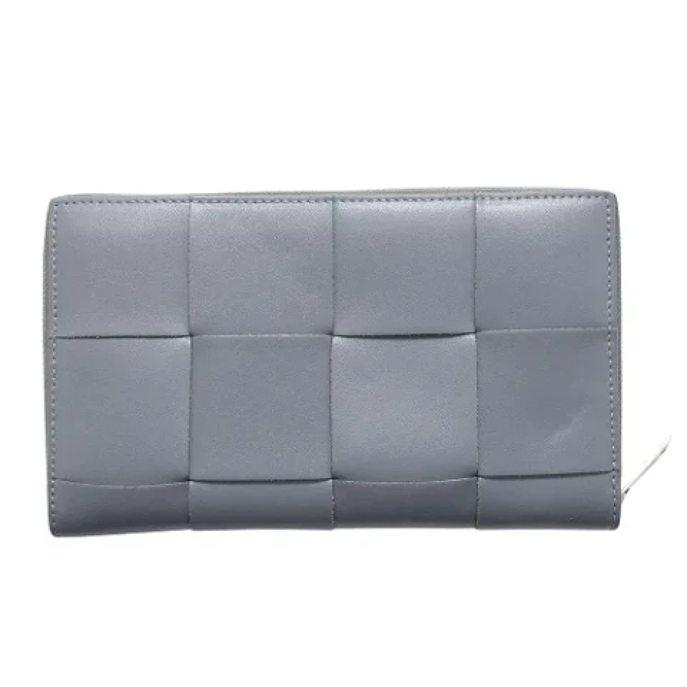 Bottega Veneta Vintage Pre-owned Leather wallets Gray Dames