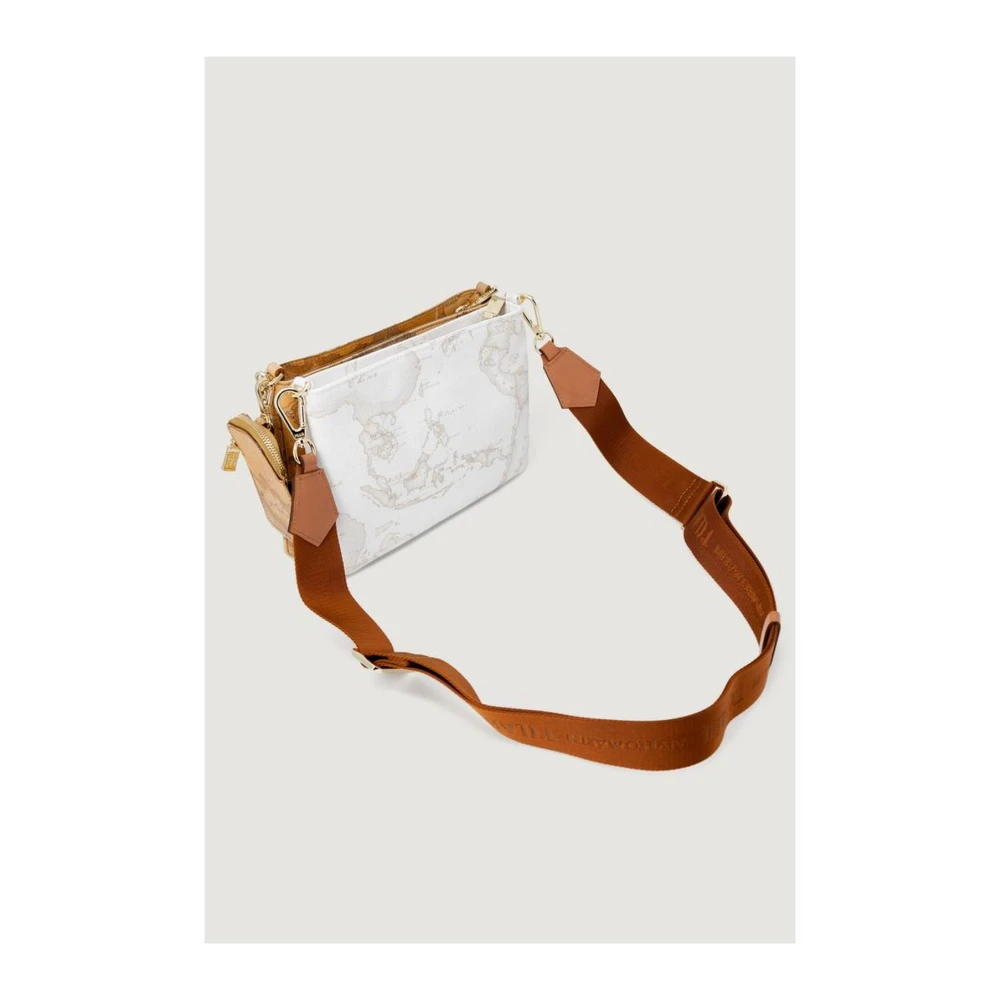 Alviero Martini 1a Classe Stijlvolle Leren Handtas Herfst Winter Collectie Beige Dames