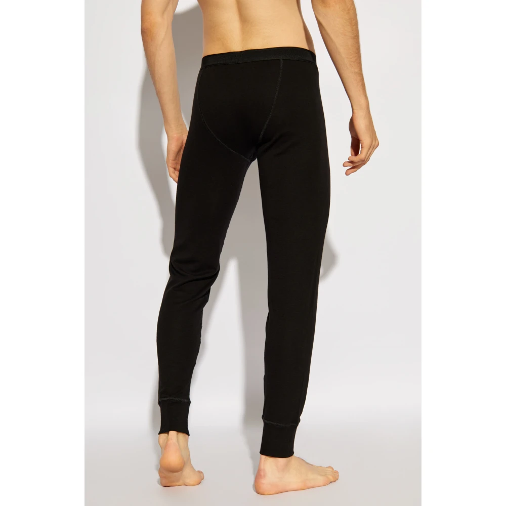 Tom Ford Katoenen Lange Johns Black Heren