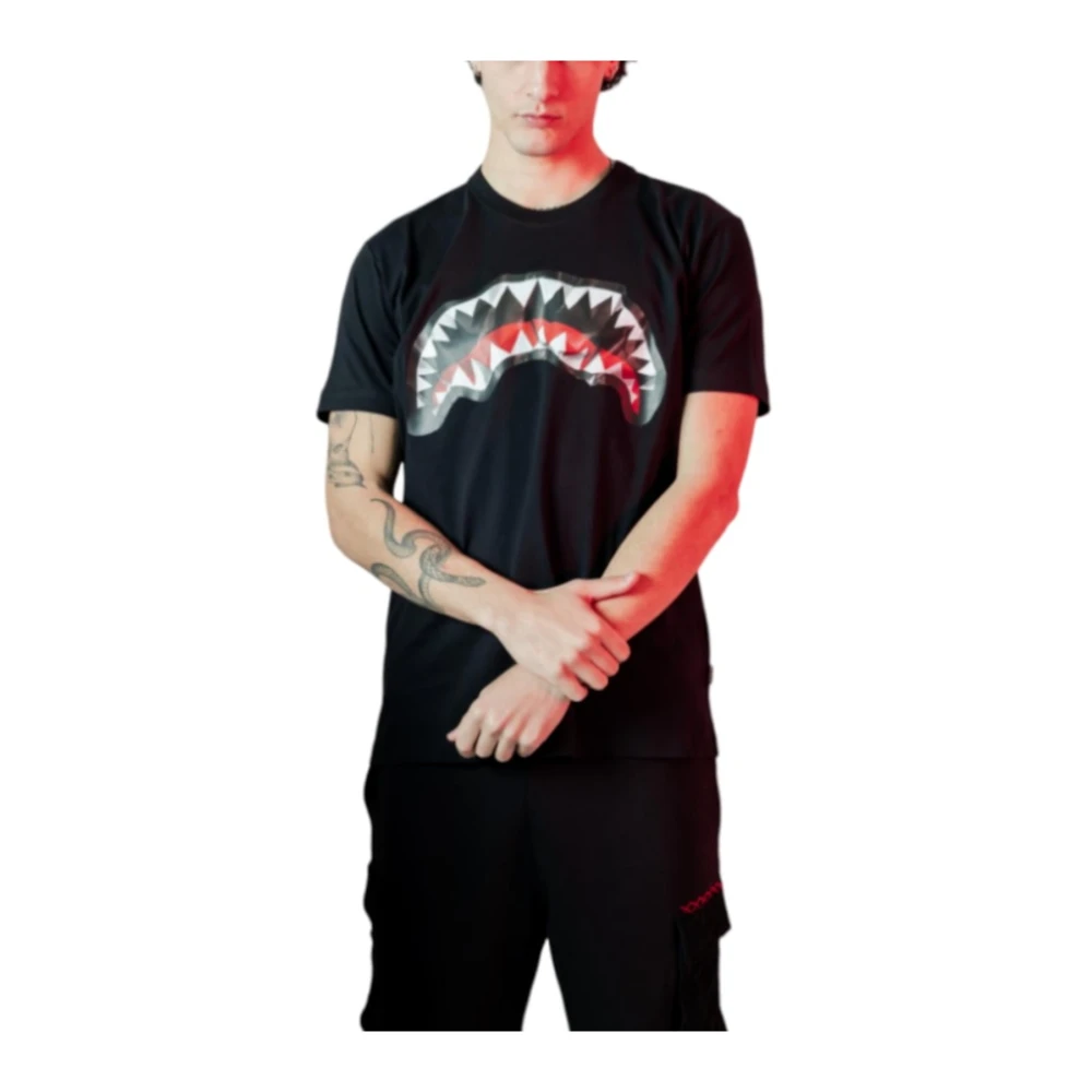 Sprayground T-Shirts Black Heren