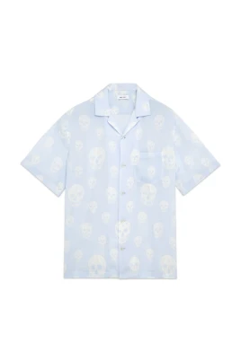 Skull Print SS Hawaiian Shirt