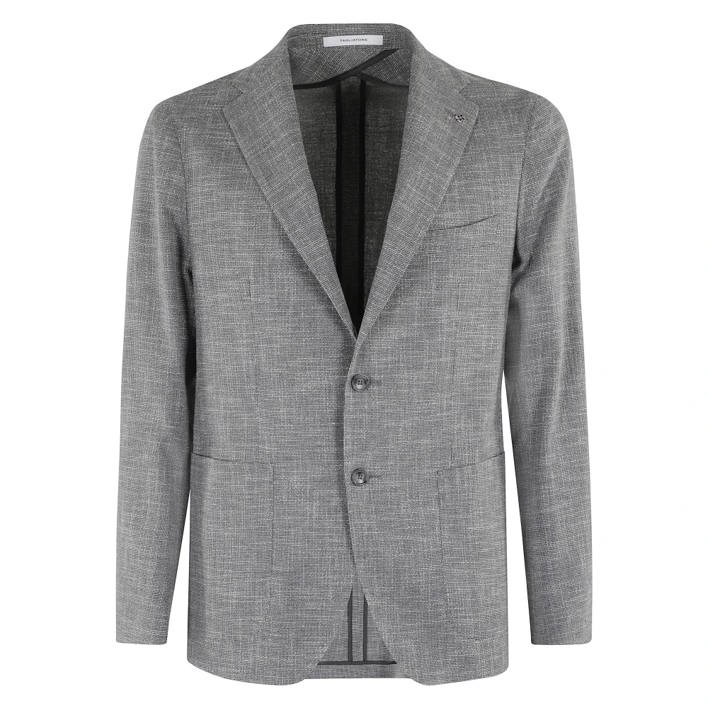 Tagliatore JAS 1 Borst WOL Zijde Katoen Effect Jouw Gray Heren