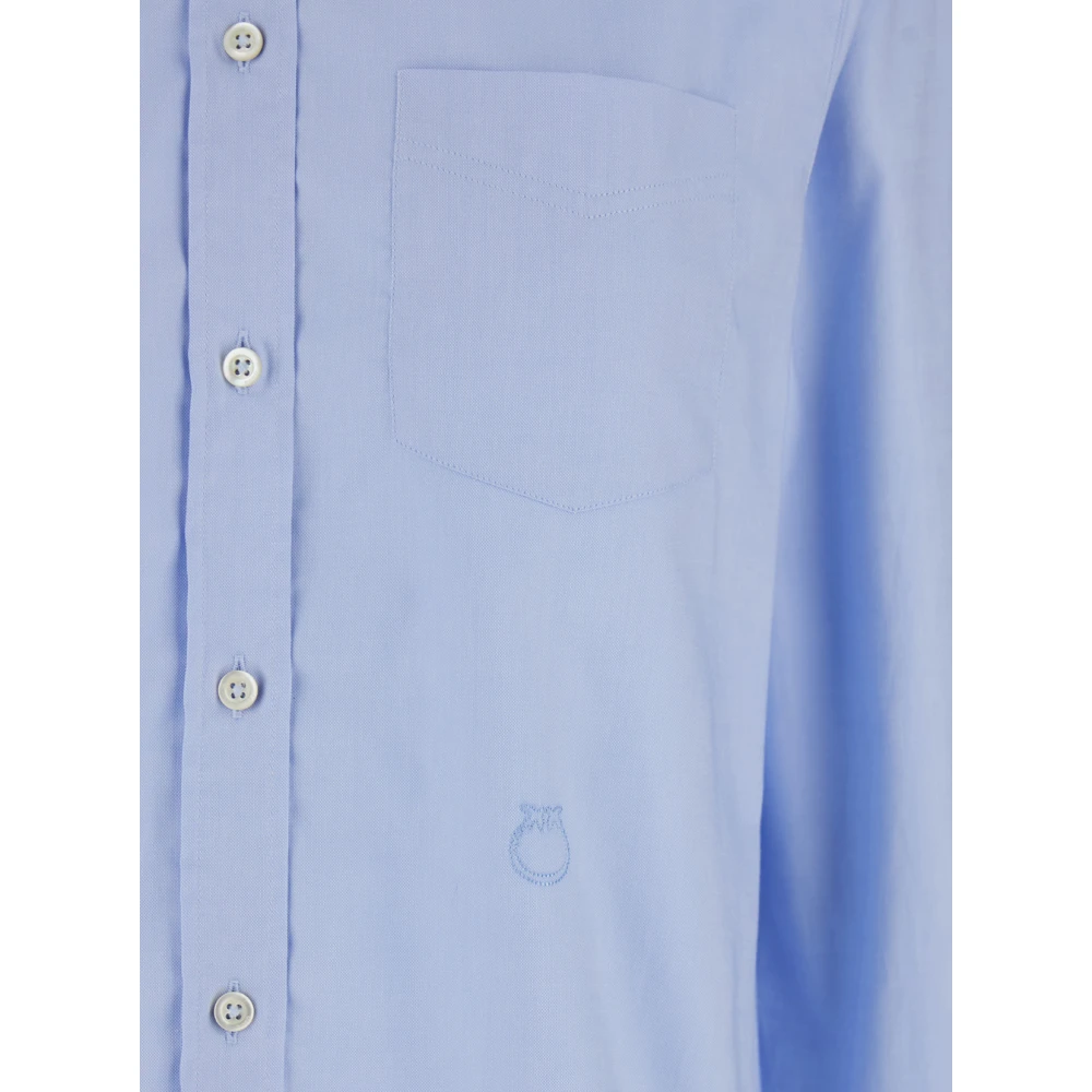 pinko Corea Popeline Overhemd Blue Dames