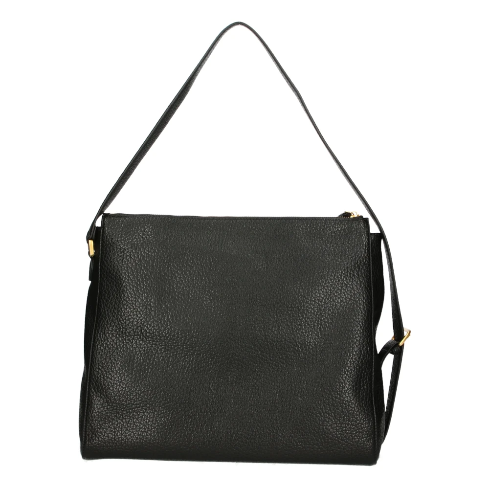 La Carrie Zwarte schoudertas met gouden accenten Black Dames