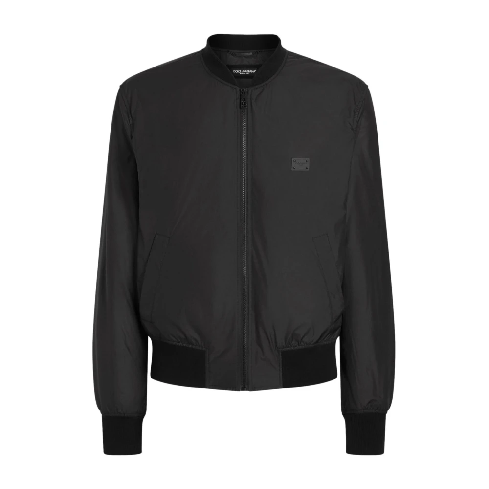 Dolce & Gabbana Zwarte jas Buitenkleding Stijl Ss25 Black Heren