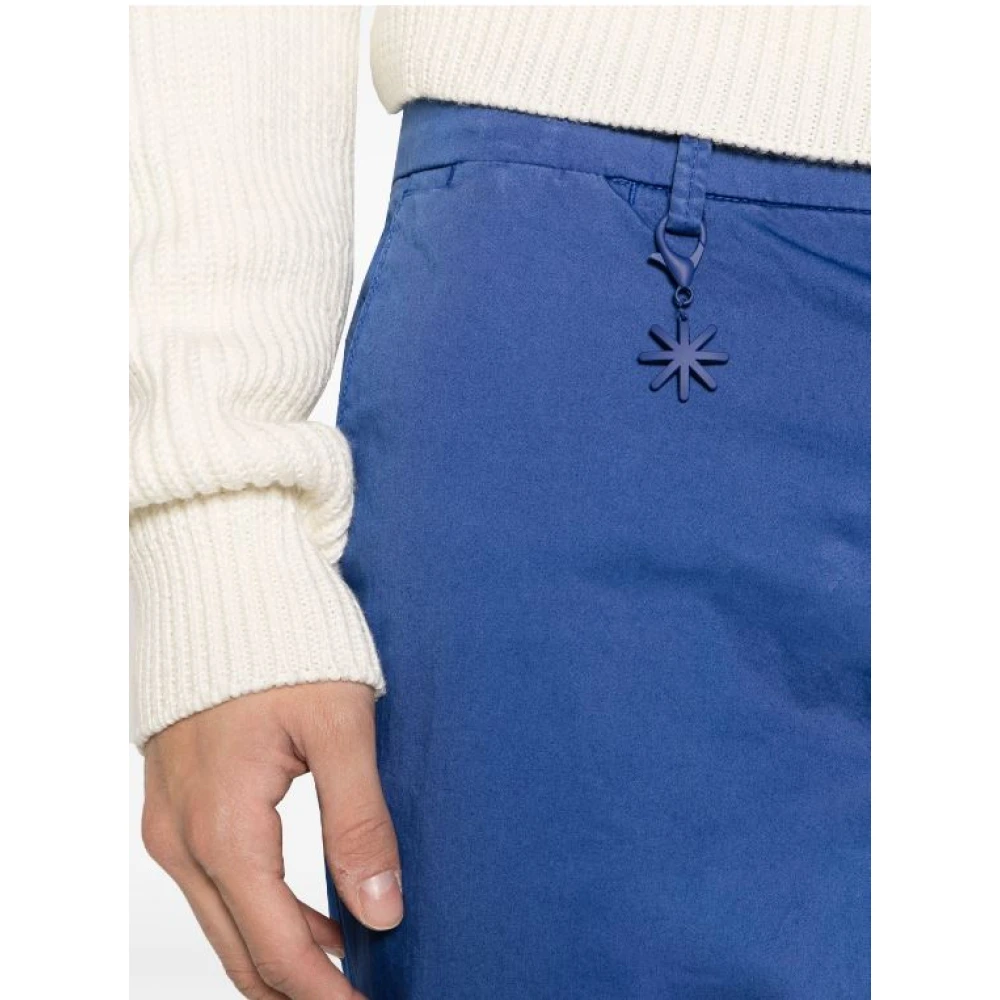 Manuel Ritz Slim-fit Trousers Blue Heren