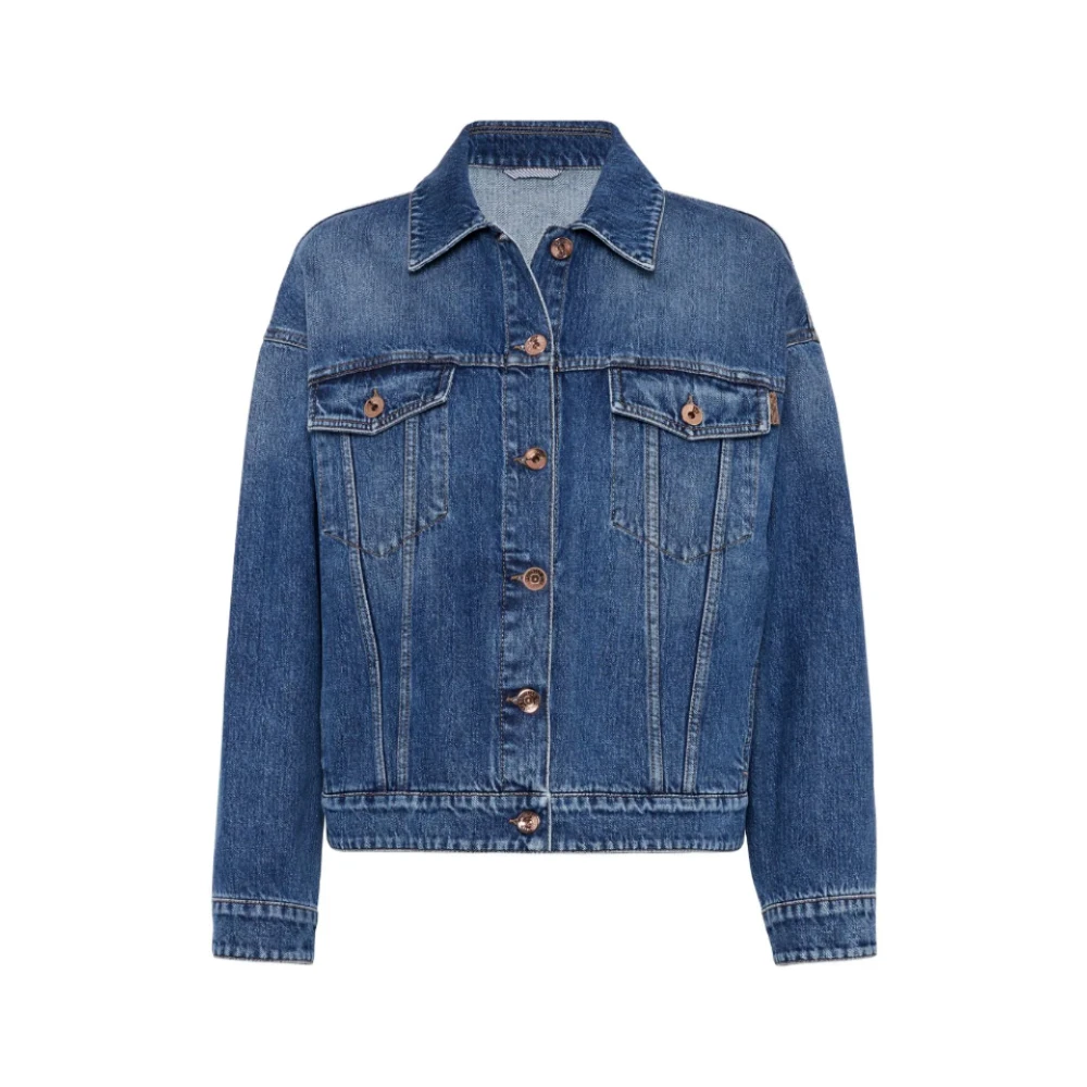 Jackets > Denim Jackets - - Brunello Cucinelli - Modalova