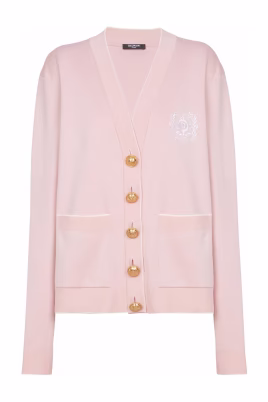 cardigan-en-maille-brode-embleme