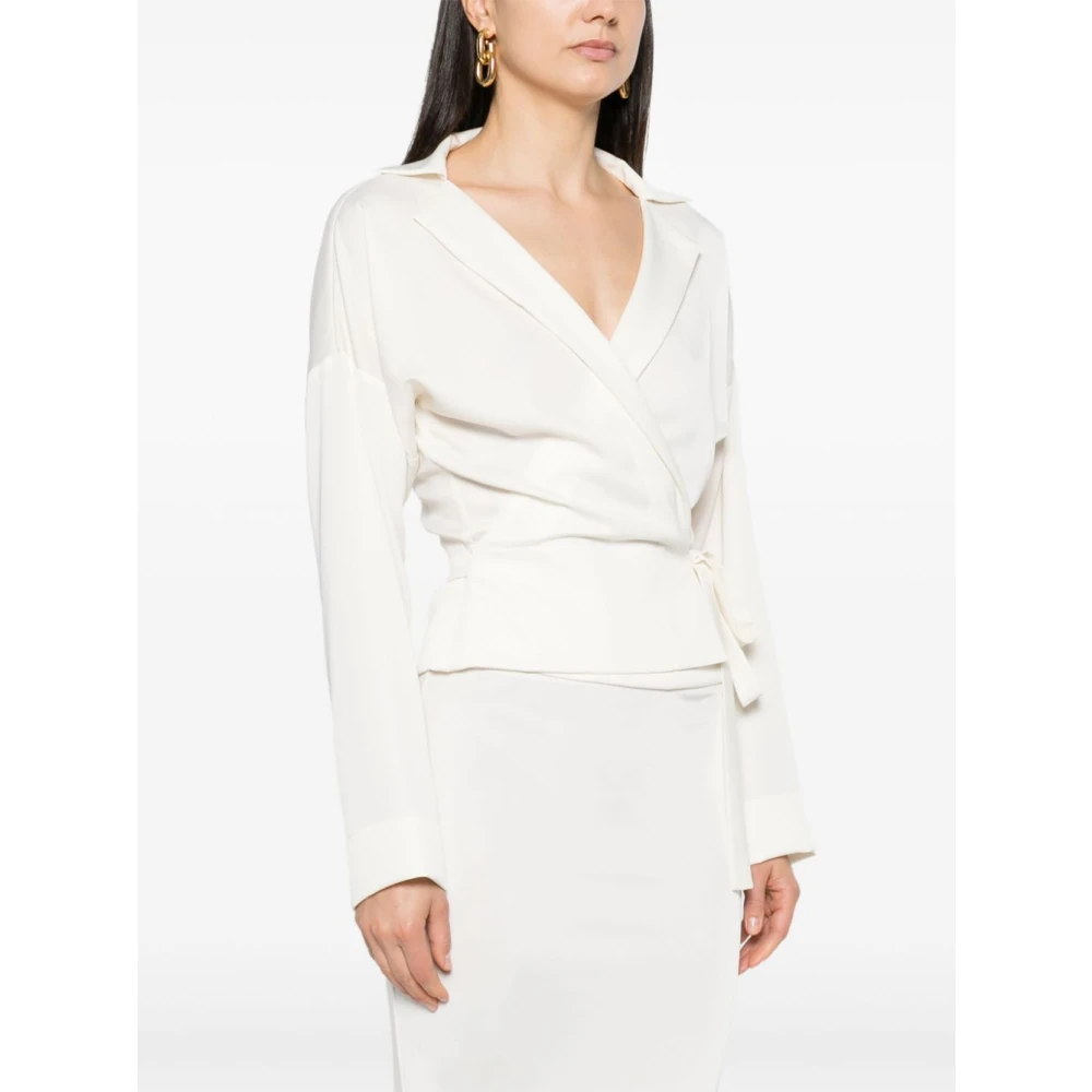 Philosophy di Lorenzo Serafini Ivoor Dameshemden Ss25 White Dames