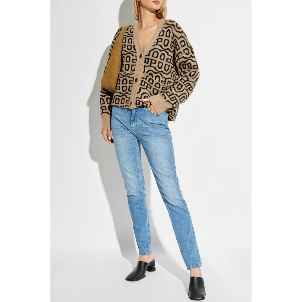 Munthe Jeans met logo Blue Dames