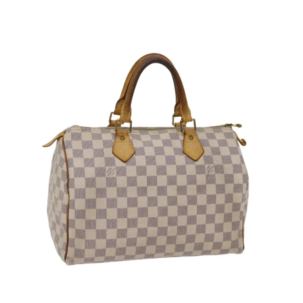 Louis Vuitton Vintage Pre-owned Canvas handbags White Dames