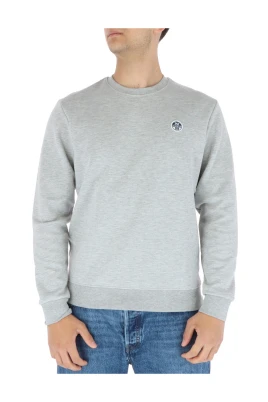 Grå Långärmad Rundhalsad Sweatshirt