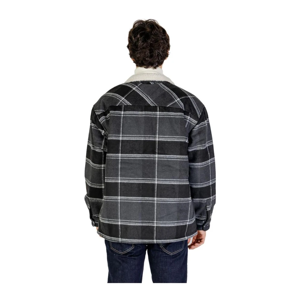 Tommy Jeans Stijlvolle polyesterjas voor heren Black Heren