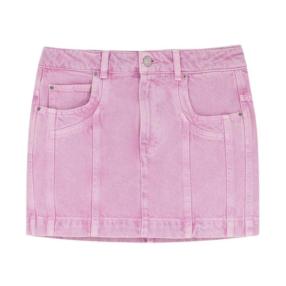 Marant Étoile Women's Pink Mini Denim Skirt