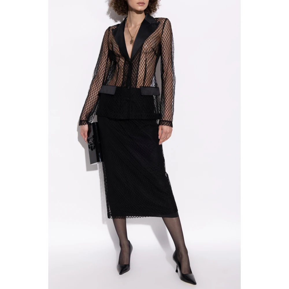 Dolce & Gabbana Rok met afneembare buitenlaag Black Dames