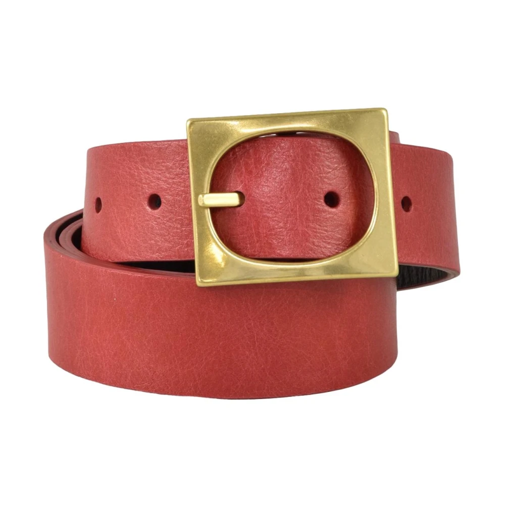 Orciani Leren Riem Pink Dames