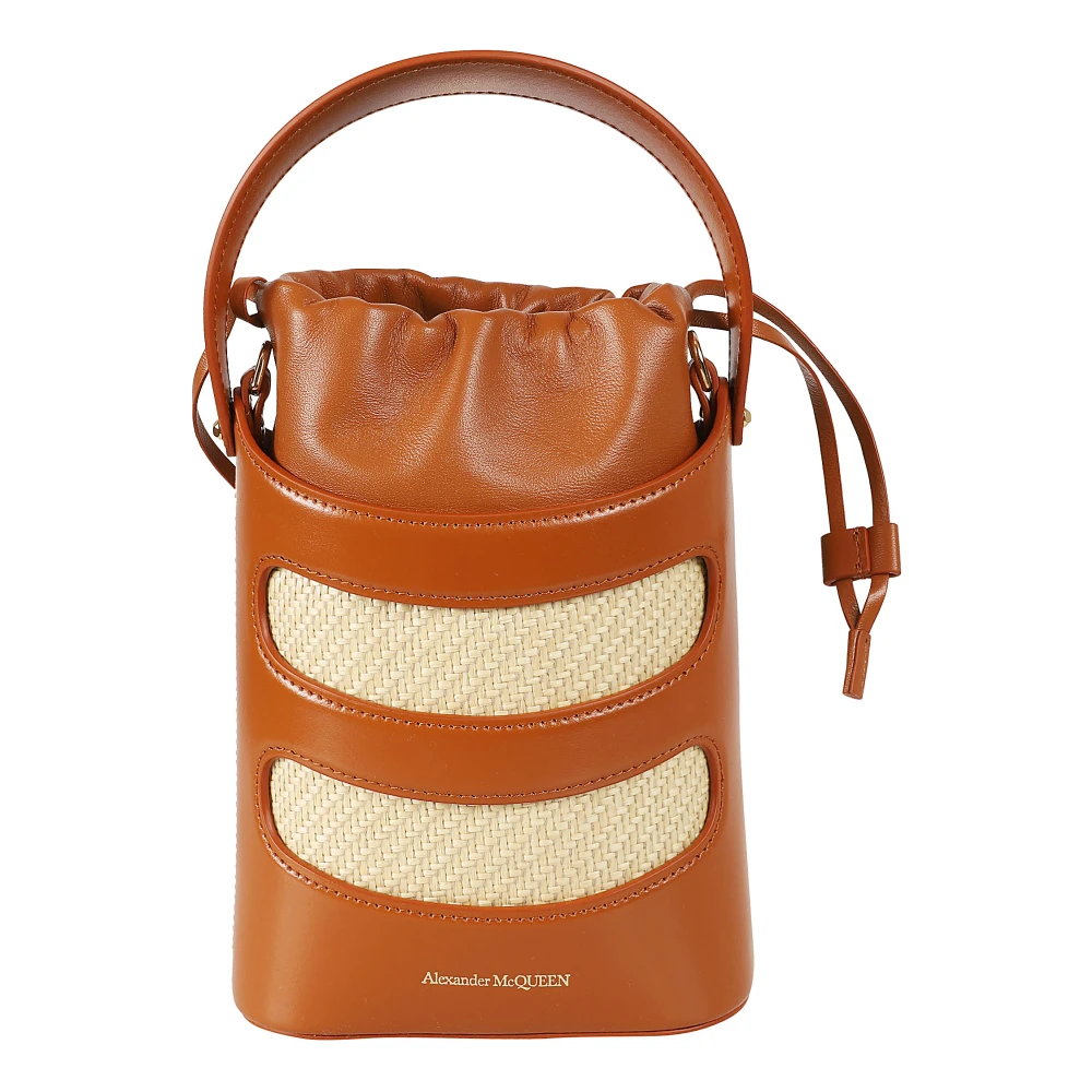 Alexander mcqueen Mini Bucket Tassen Collectie Brown Dames