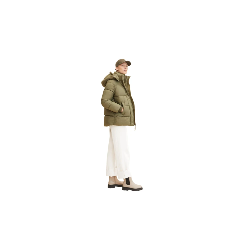 Tom Tailor Winterse Pufferjas in Groen Green Dames