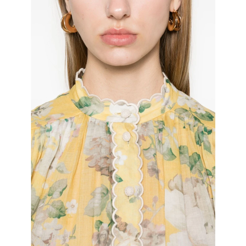 Zimmermann Gele Bloemen Sweater Multicolor Dames