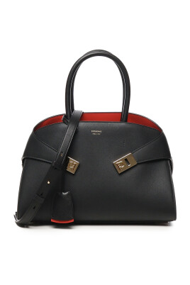 black-leather-handbag-with-gancini-buckles