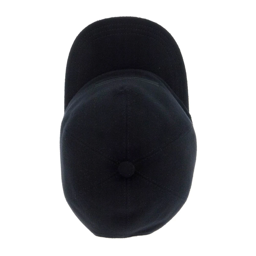 Ermenegildo Zegna Kasjmier Baseballpet Stijlvol Iconisch Metaal Blue Heren