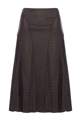 FF Jacquard A-Line Midi Kjol