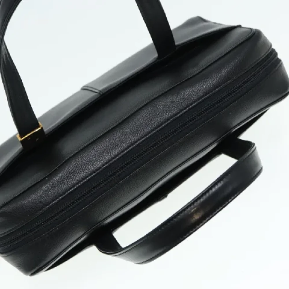 Burberry Vintage Pre-owned Leather handbags Black Dames