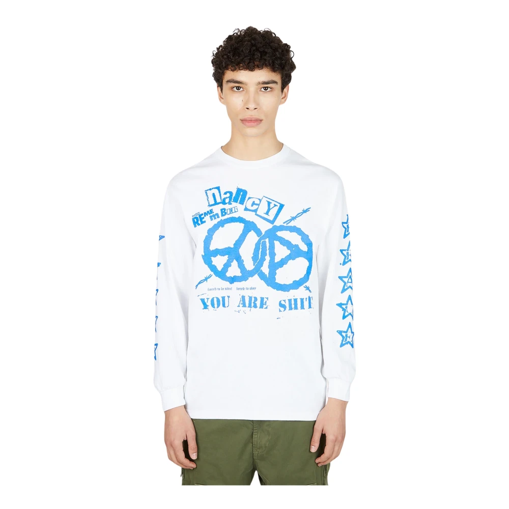 Nancy White Long Sleeve T-Shirts, Male, L, World Peace Long Sleeve T-Shirt