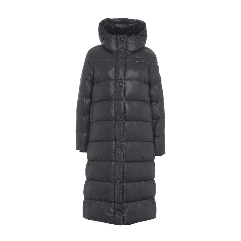 Blauer Zwarte Jas Aw24 Dameskleding Black Dames