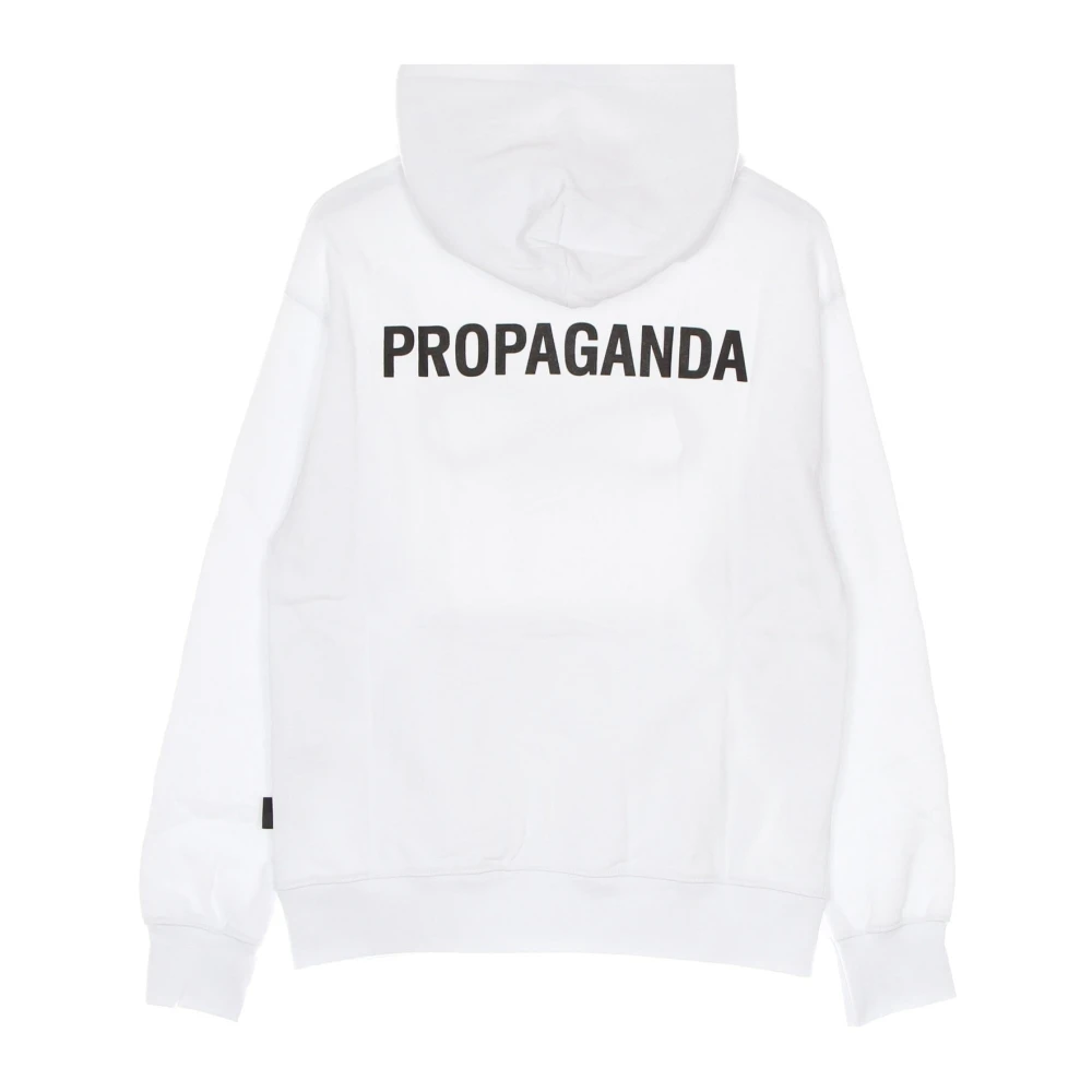 Propaganda Witte Logo Hoodie Lange Mouw White Heren