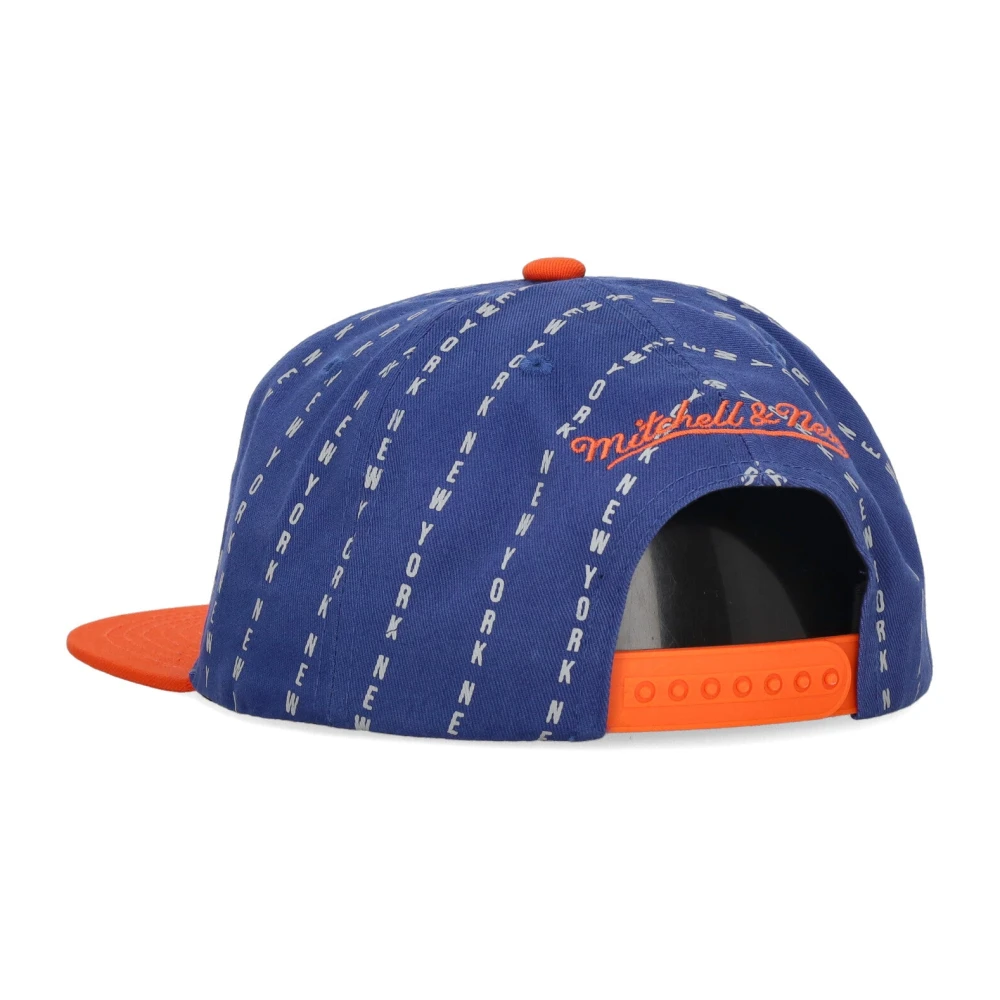 Mitchell & Ness NBA City Pinstripe Cap Blue Heren