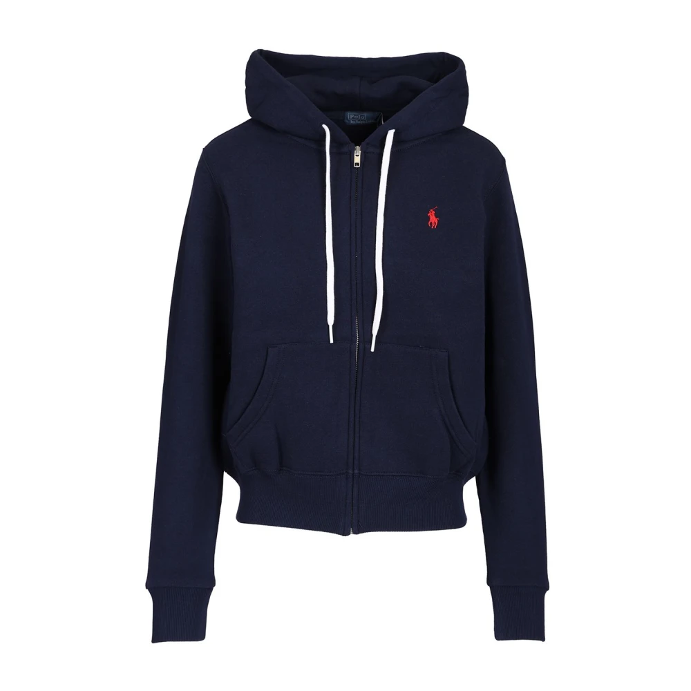 Polo Ralph Lauren Blue Zip-Throughs, Female, L, Sweatshirts & Hoodies