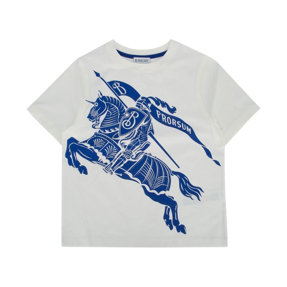 Burberry Boys White Kids Short Sleeve T-Shirts, 4 Y, Kids T-Shirts And Polos