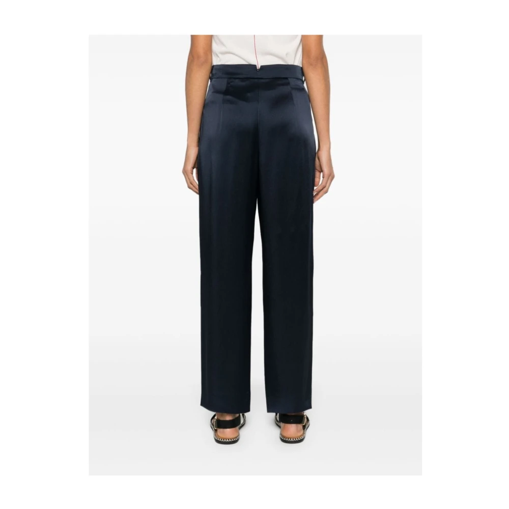 Max Mara Wijde broek Amleto 005 Blue Dames