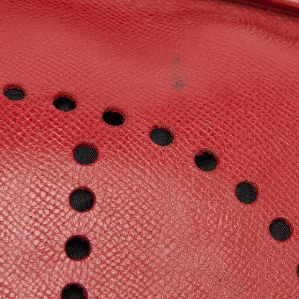 Hermès Vintage Pre-owned Leather hermes-bags Red Dames