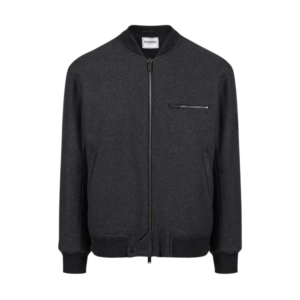 Iceberg Melange flanellen jas Gray Heren