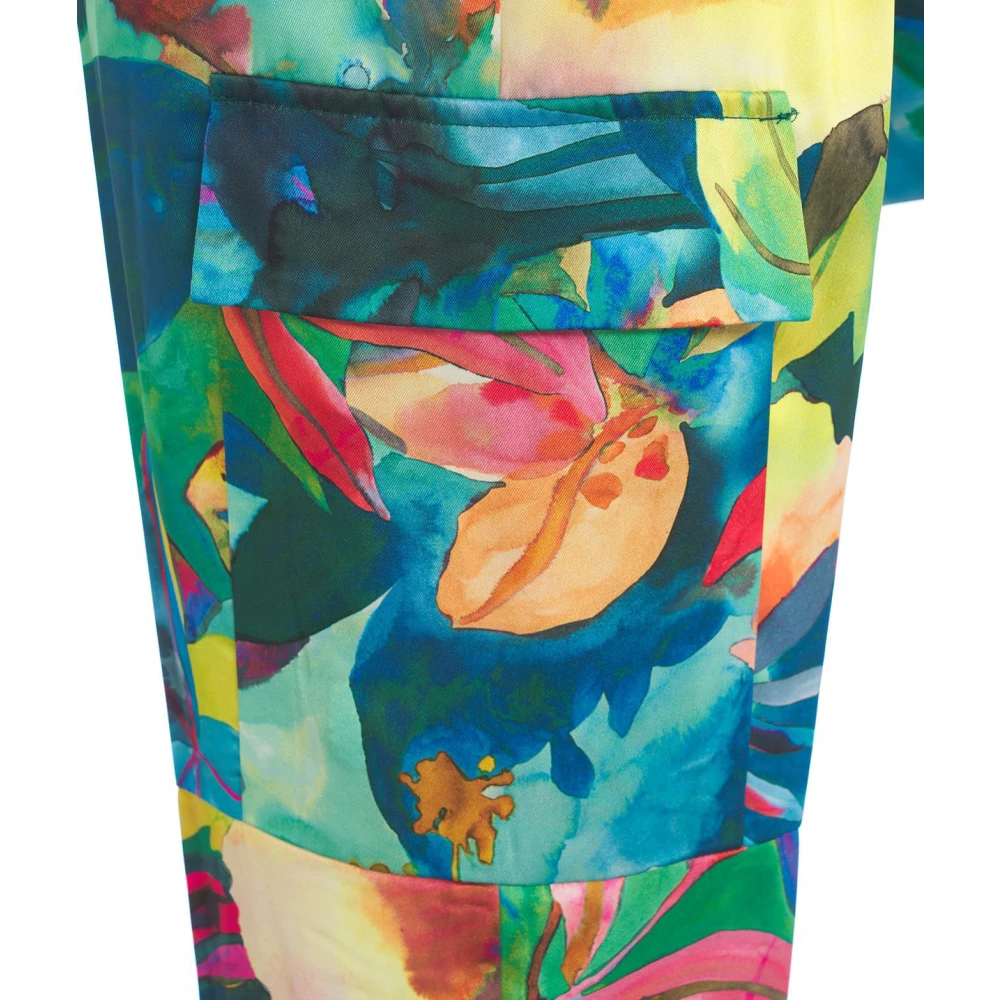 Liu Jo Cargo broek met bloemenprint Multicolor Dames