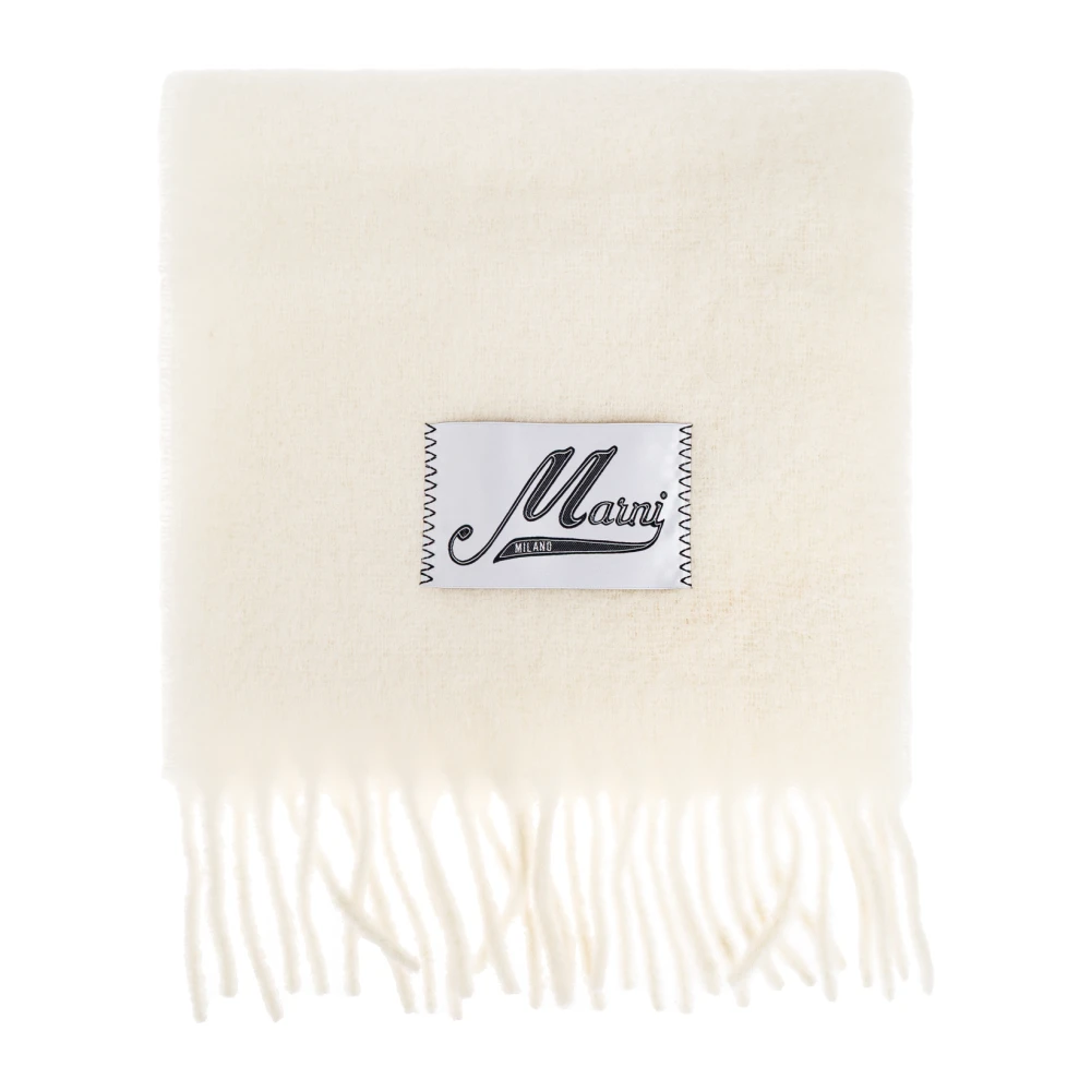 Marni Women's Beige Winter Scarves, One Size, Scarf With Logo
